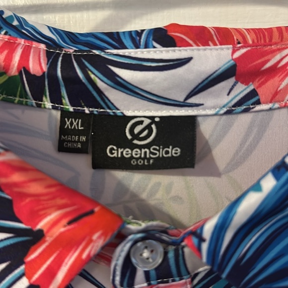 Men’s Greenside Golf Aloha Spring Performance Stretch Tropical Polo Size XXL - Picture 5 of 8